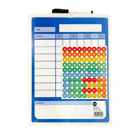 Magnetic dry erase chore chart