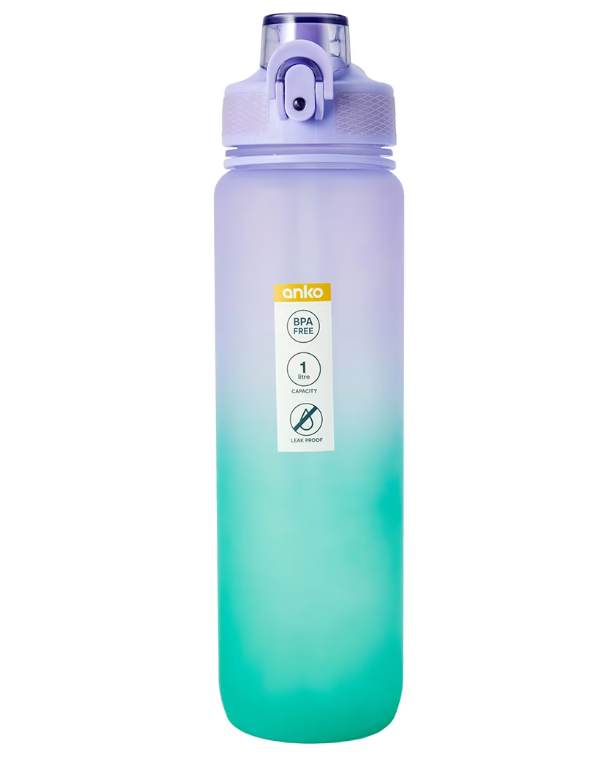 Purple Daily intake water bottle